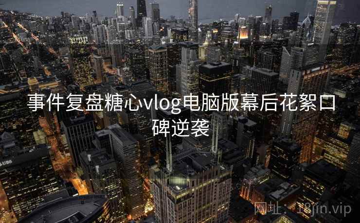 事件复盘糖心vlog电脑版幕后花絮口碑逆袭  第2张