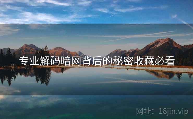 专业解码暗网背后的秘密收藏必看
